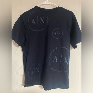 Dark blue armani exchange tshirt size M in mens